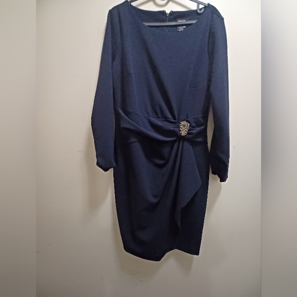 DKNY Draping Long Sleeves Dress